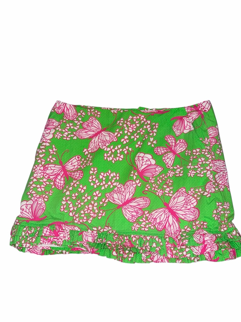 Lily Pulitzer butterfly ruffle skirt